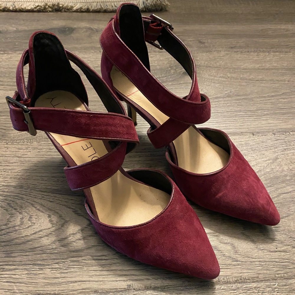 Burgundy heels